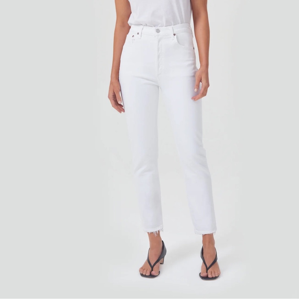 AGOLDE Riley White Jeans